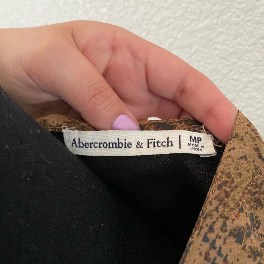 Abercrombie & Fitch Snake Print Flowy Button Down… - image 4